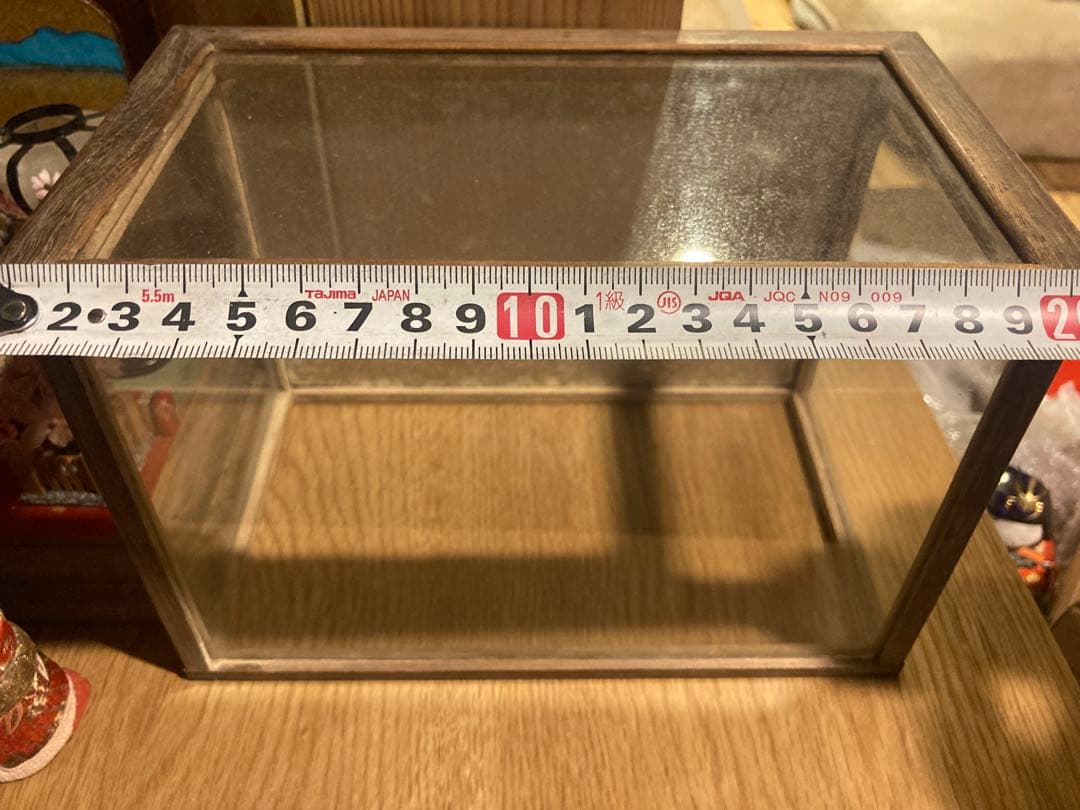 アンティーク　ケース入り小さな木目込み雛人形