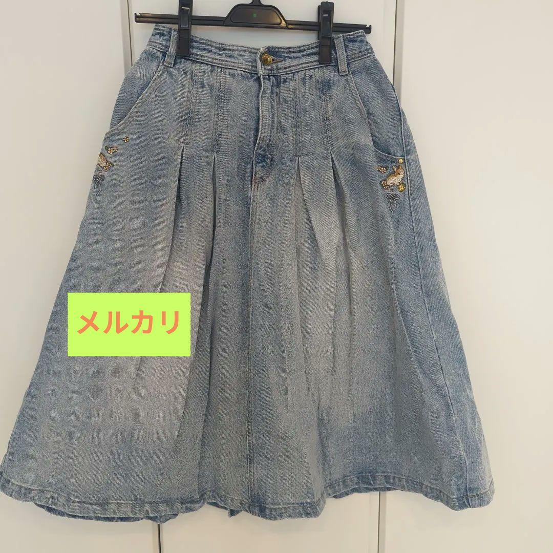 フランシュリッペ　うさぎ☆　デニムスカートМ