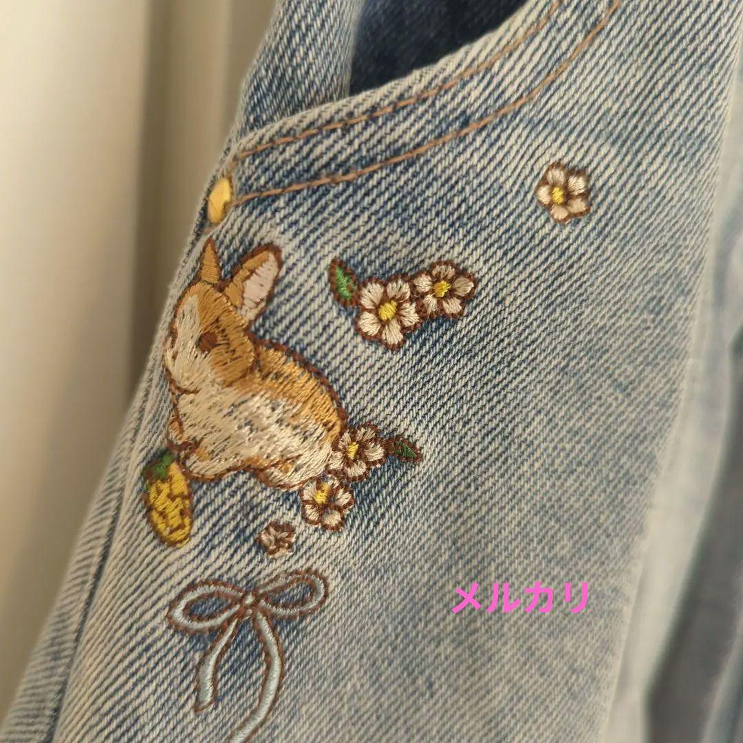 フランシュリッペ　うさぎ☆　デニムスカートМ