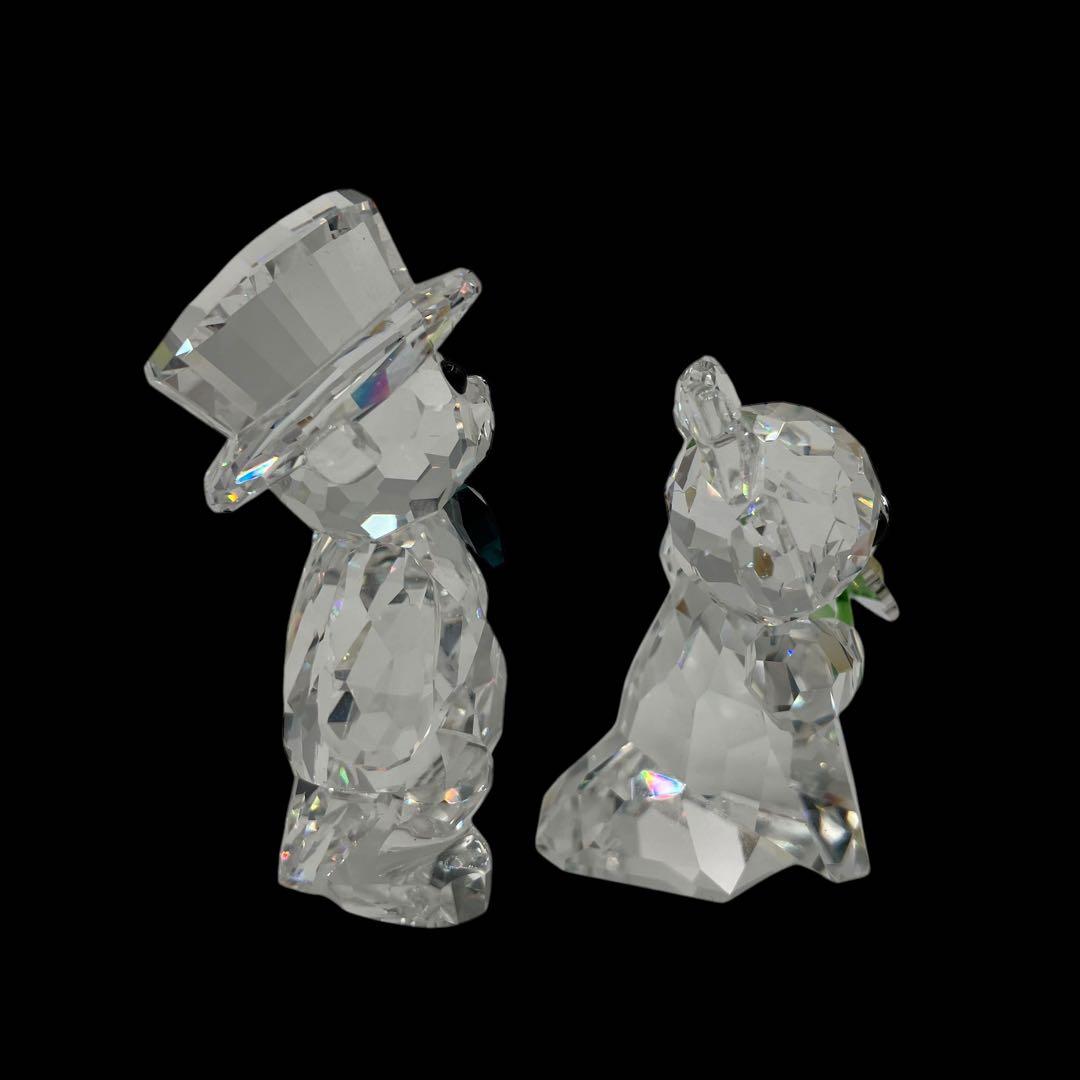 廃盤品　スワロフスキー　クリスベア　あなたと私　ウェディング　結婚式　クリスタル