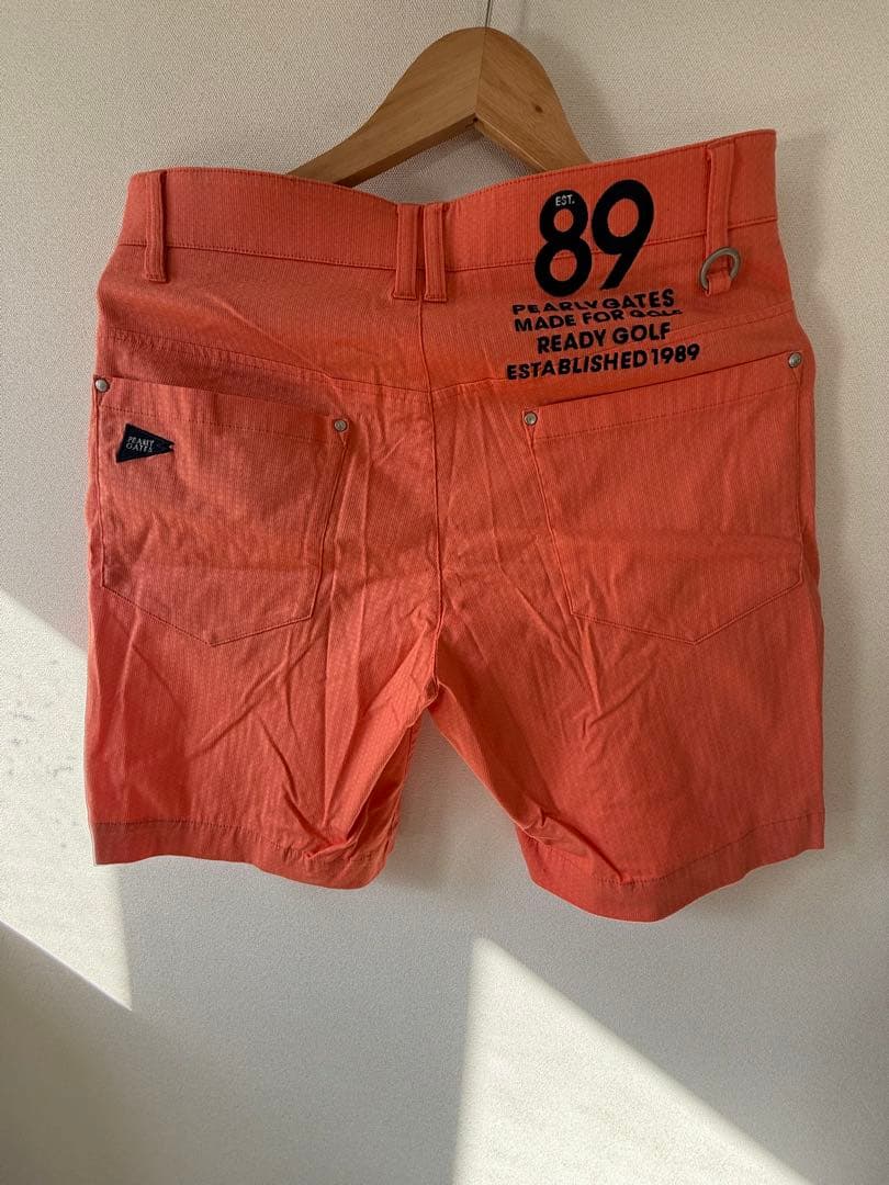 PG ストライプ ゴルフパンツ オレンジ