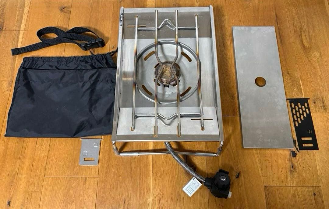 スノーピークIGTフラットバーナー＋ハーフユニット天板＋延長プレート