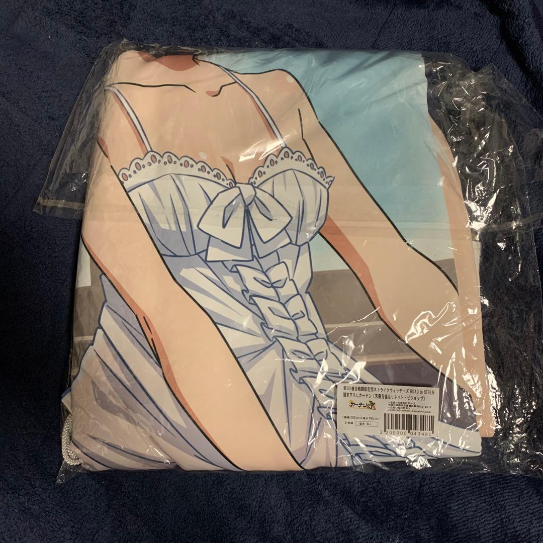 ストライクウィッチーズ 描き下ろしカーテン（宮藤芳佳＆リネット・ビショップ）