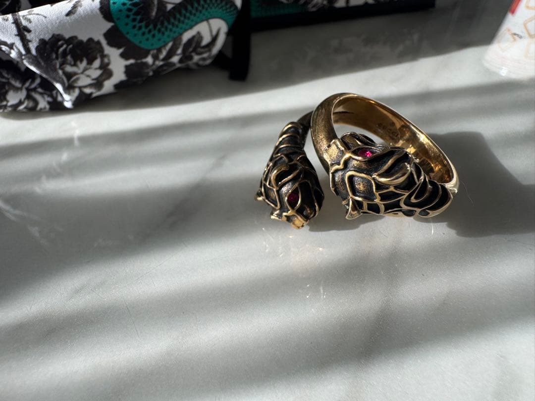 GUCCI モチーフ　リング　タイガー　グッチ　23号