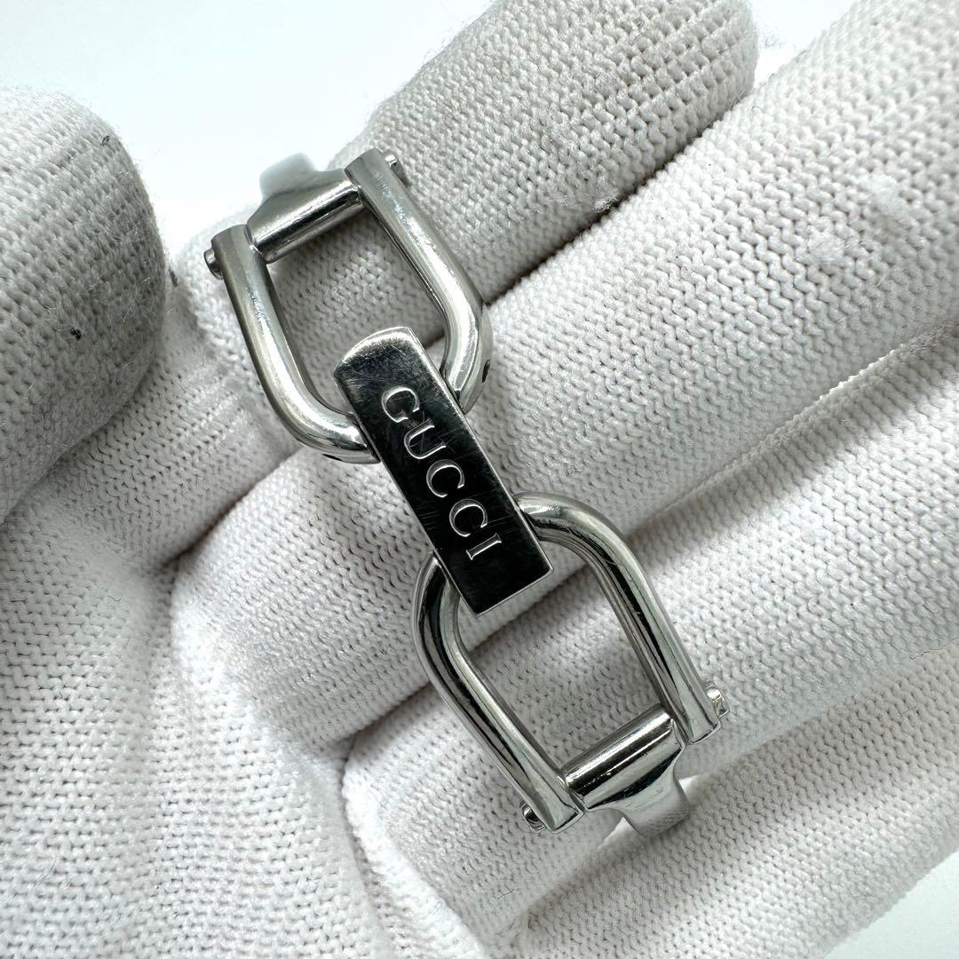 新品電池 GUCCI 1500 L 花柄 腕時計 希少 ブレスウォッチ シルバー