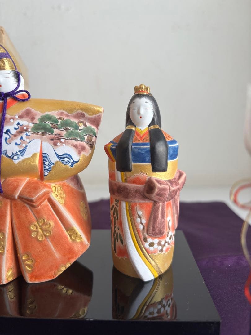 雛人形 佐藤好昭作 筑前博多人形 古典立雛 木箱付　３月