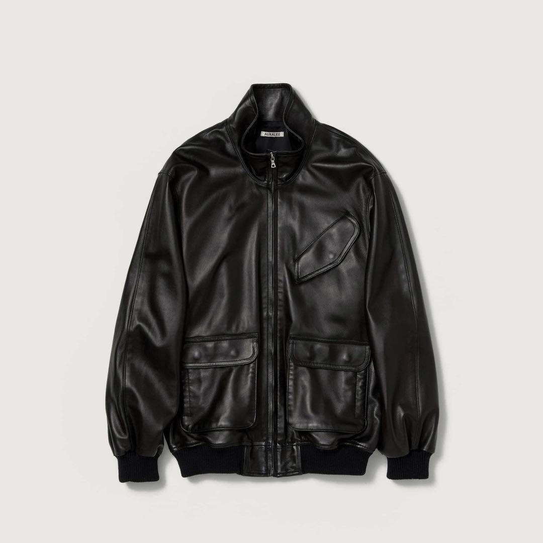 美品！AURALEE オーラリー レディース レザーブルゾン 24AW 1