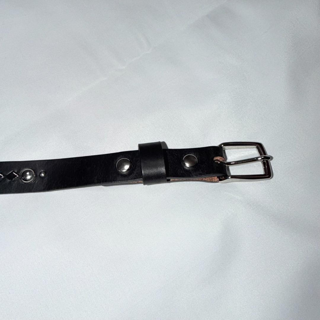 パ*ム様 コムデギャルソン コラボ　ウルフズヘッド　ナロー スタッズベルト　新品