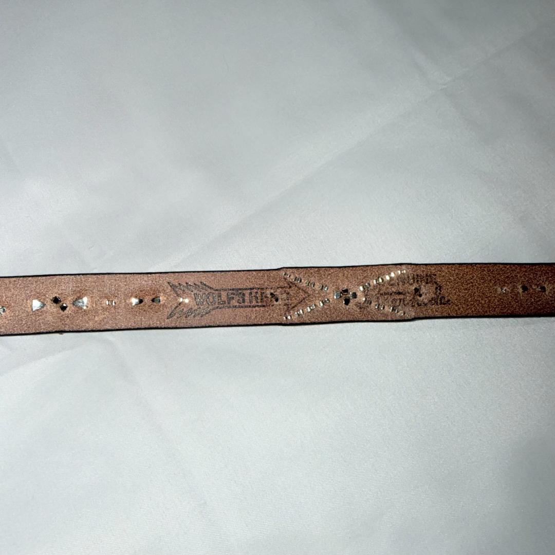 パ*ム様 コムデギャルソン コラボ　ウルフズヘッド　ナロー スタッズベルト　新品