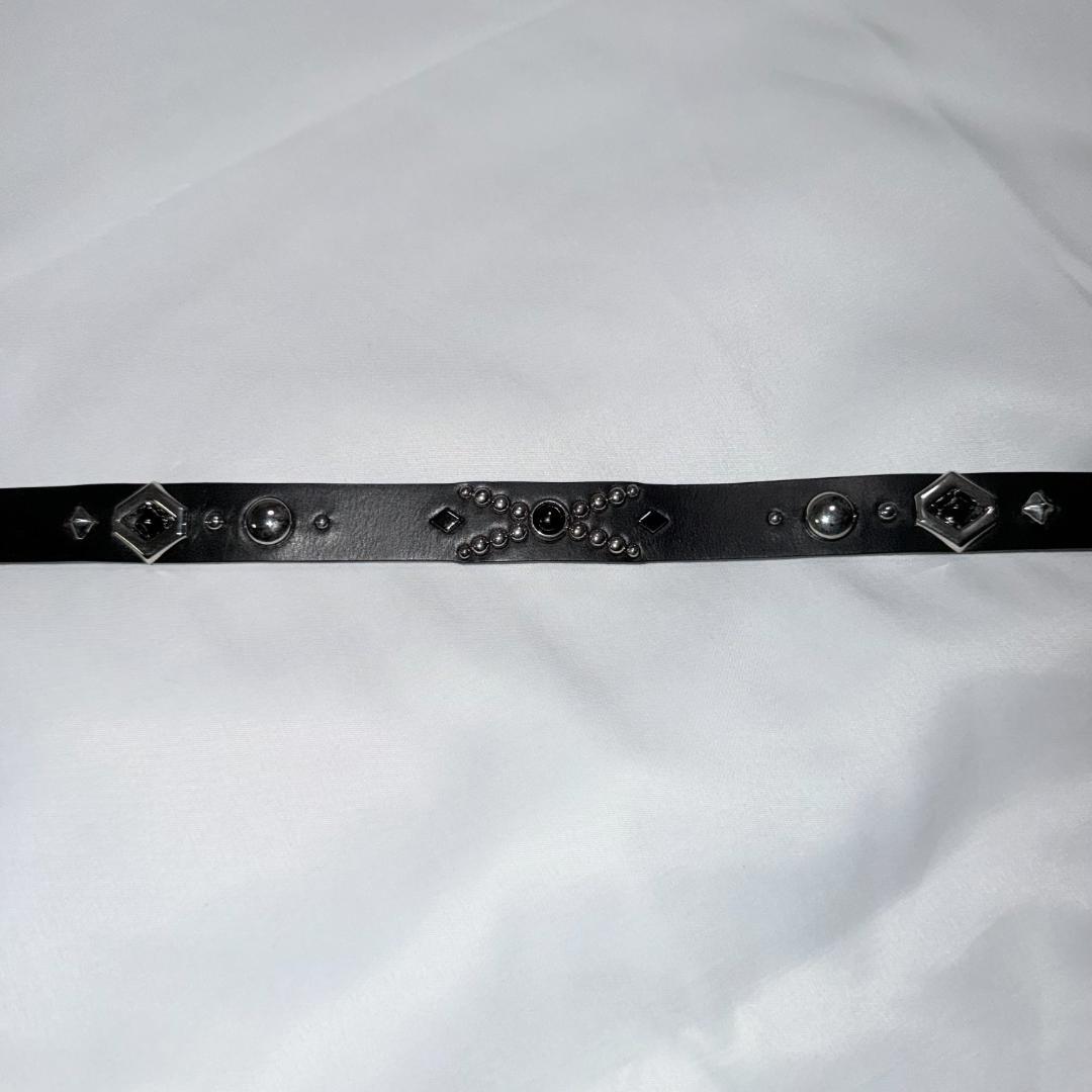 パ*ム様 コムデギャルソン コラボ　ウルフズヘッド　ナロー スタッズベルト　新品