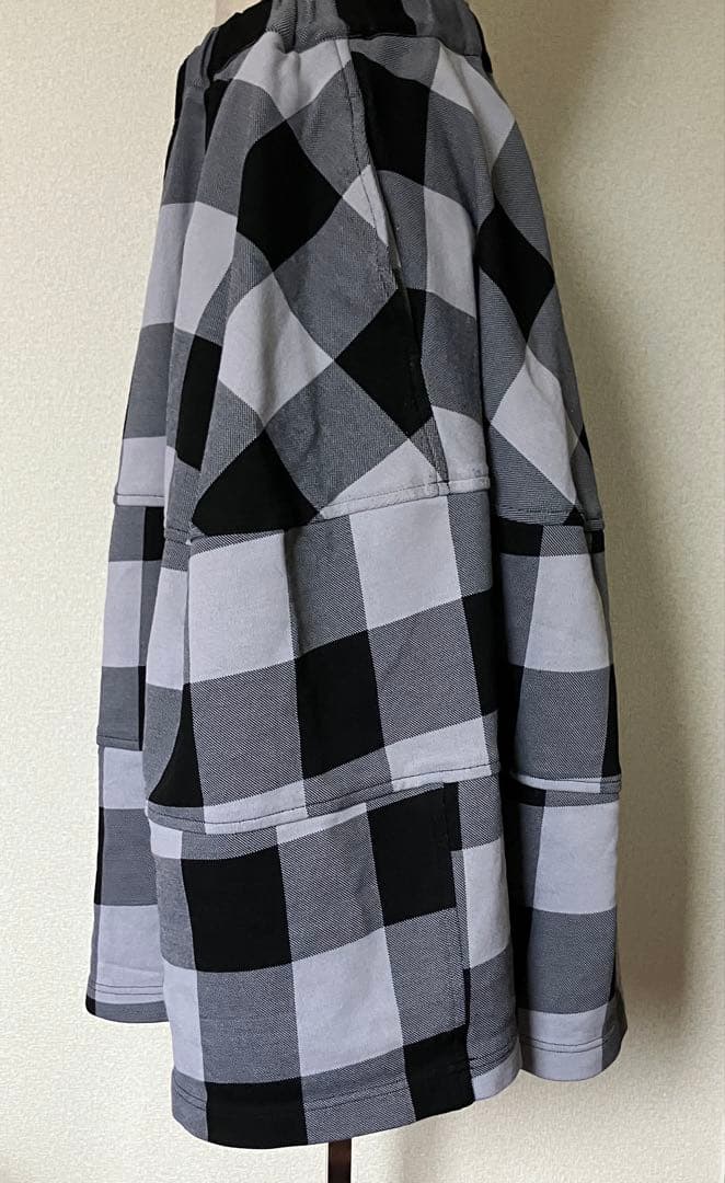 コムデギャルソンコムデギャルソン チェック柄バルーンスカート 黒 グレー