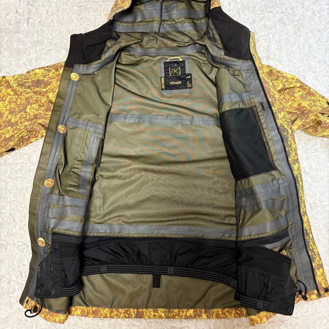 nitraid x burton akリアルウィードカモマウンテンパーカー