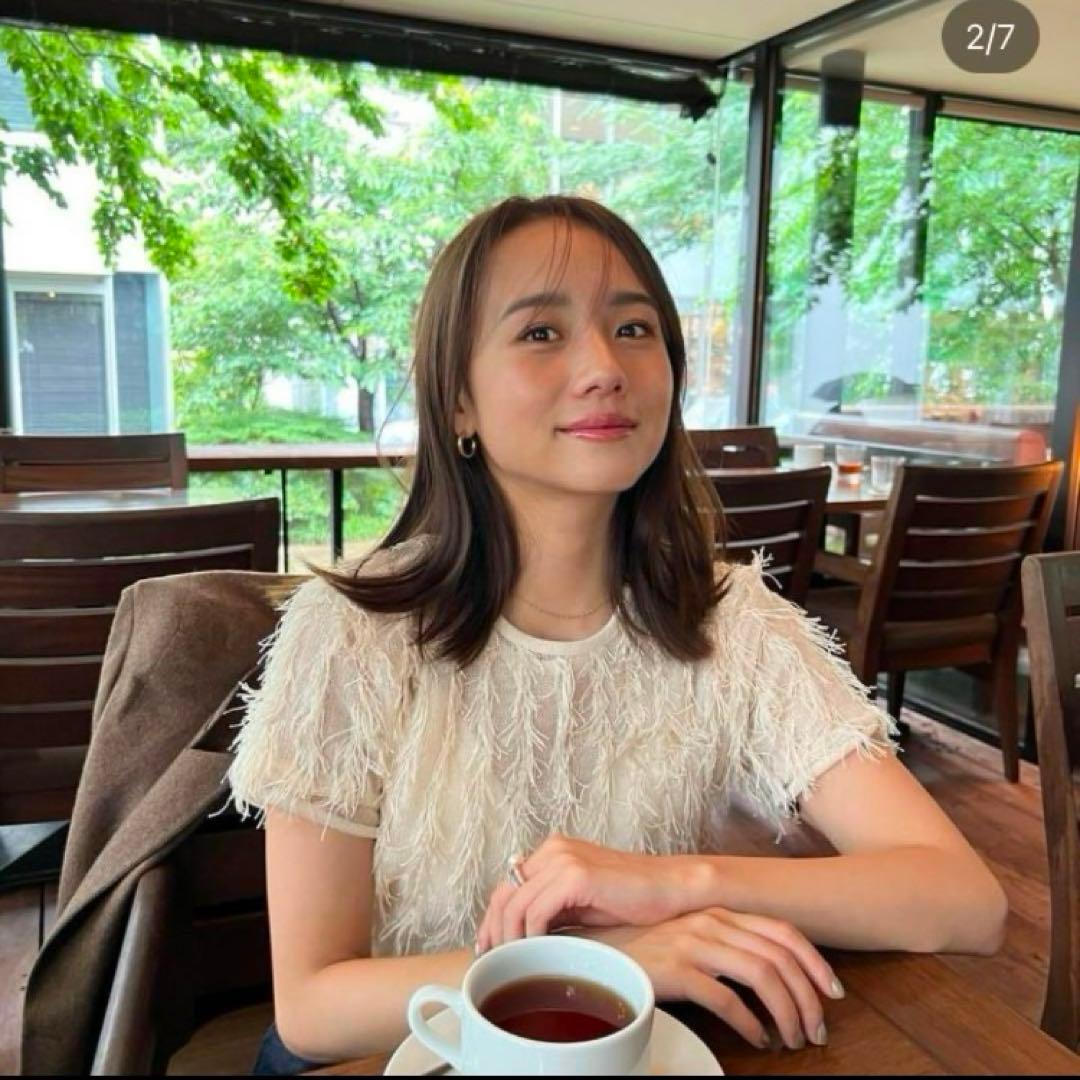 最終価格！beautiful people フリンジジャガードレイヤード