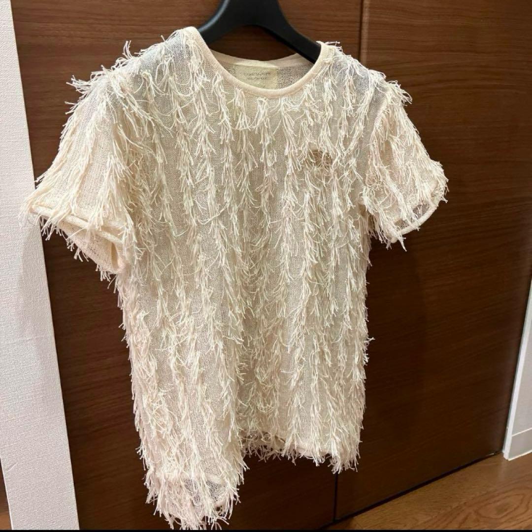 最終価格！beautiful people フリンジジャガードレイヤード