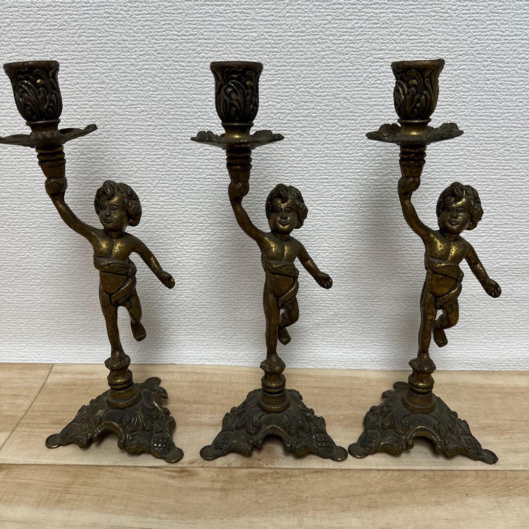 イタリア製☆キャンドルスタンド☆燭台 真鍮