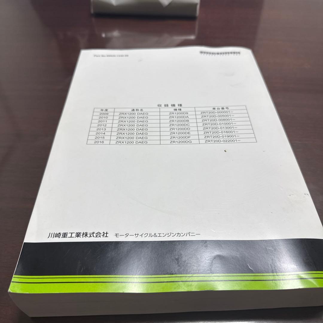 Kawasaki ZRX1200 DAEG サービスマニュアル