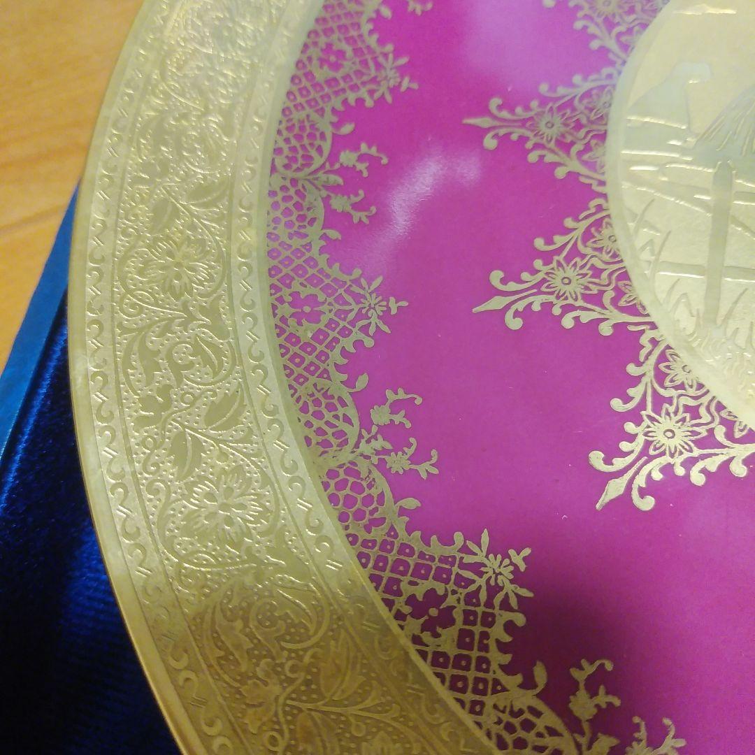 DWポーセリン　ゴールドエッチング　絵皿