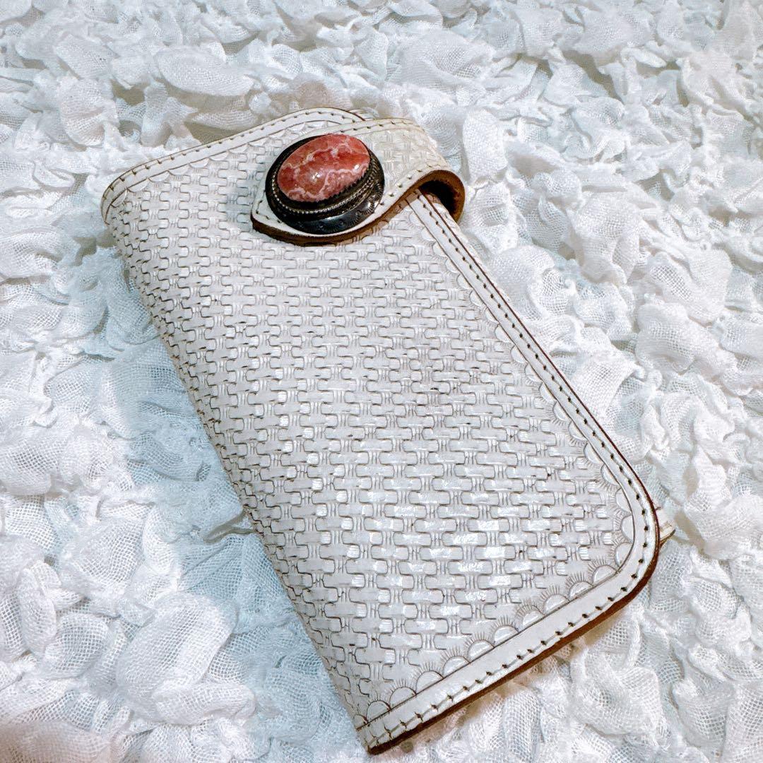 アルズニ　バイカーズウォレット　ライダースウォレット　長財布　特大コンチョ