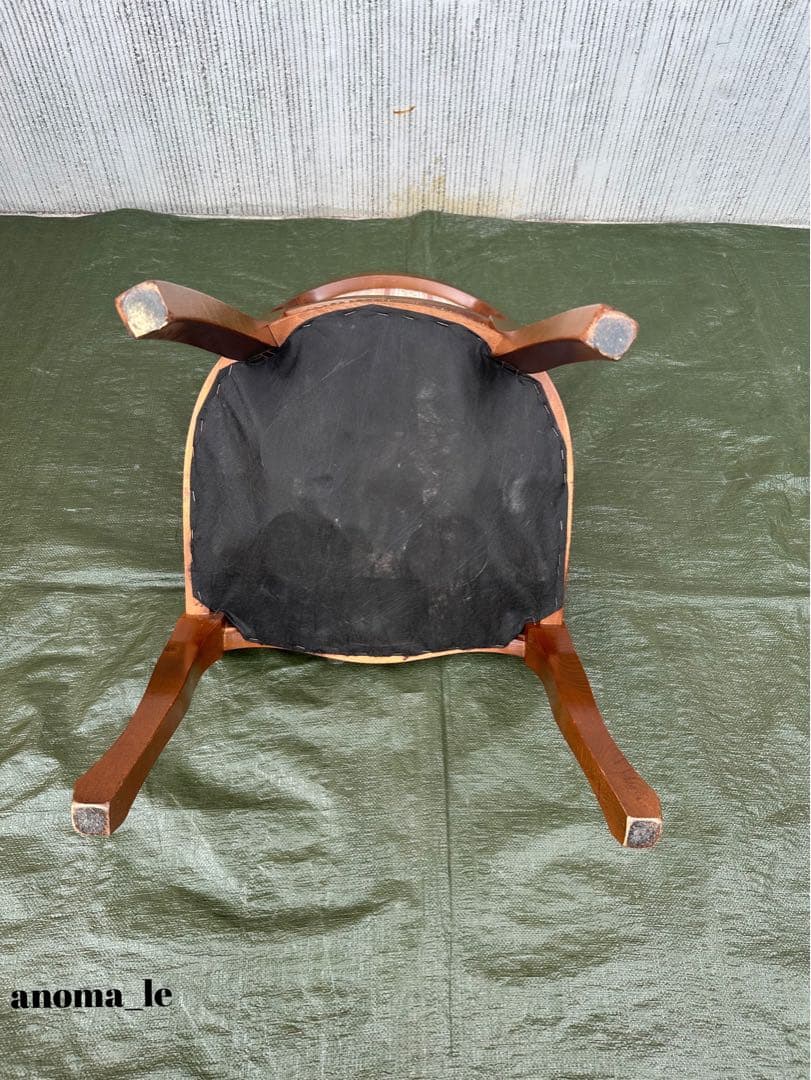 【ダイニングチェア】2 イタリア　木製　猫足　ロココ調　アンティークヴィンテージ