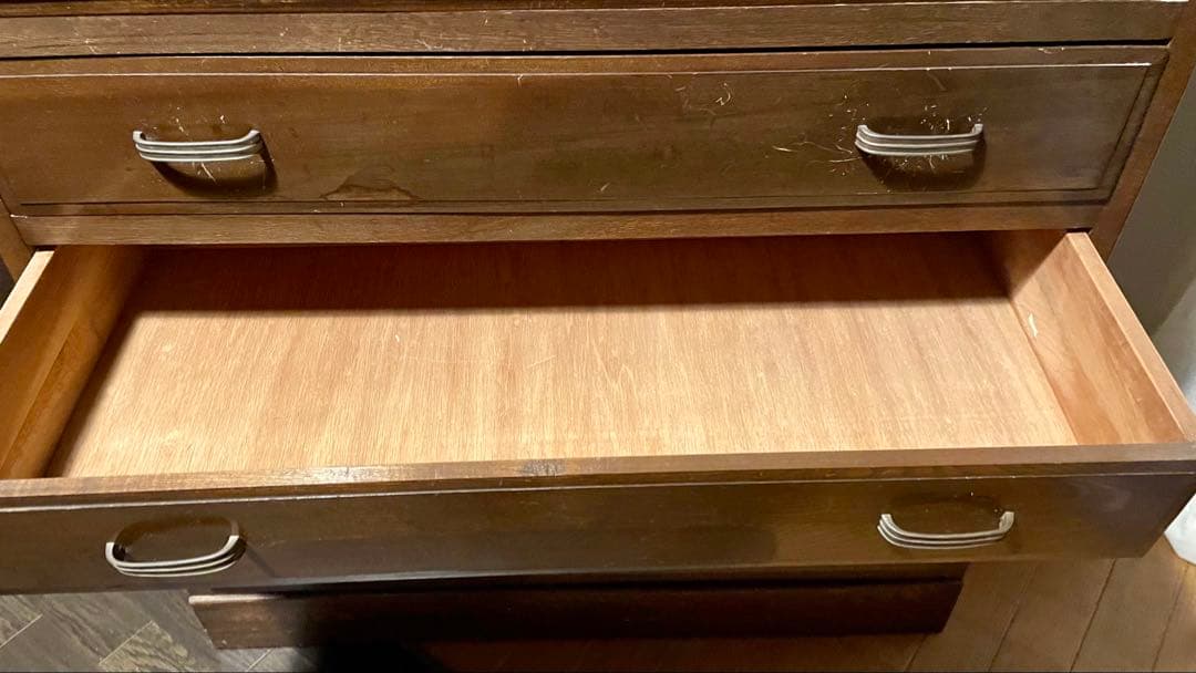 木製タンス ダークブラウン　アンティーク　レトロ