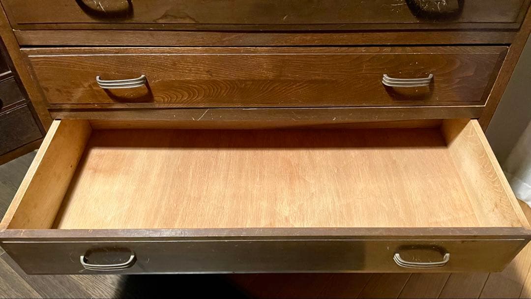 木製タンス ダークブラウン　アンティーク　レトロ