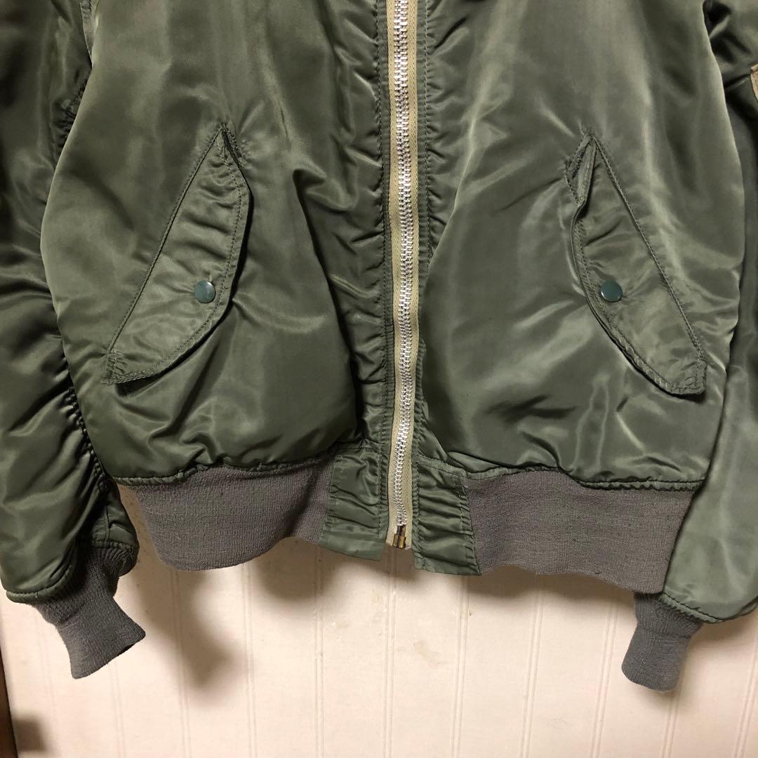 USA製 ALPHA MA-1 USAF ホワイトテープ フライトジャケット S