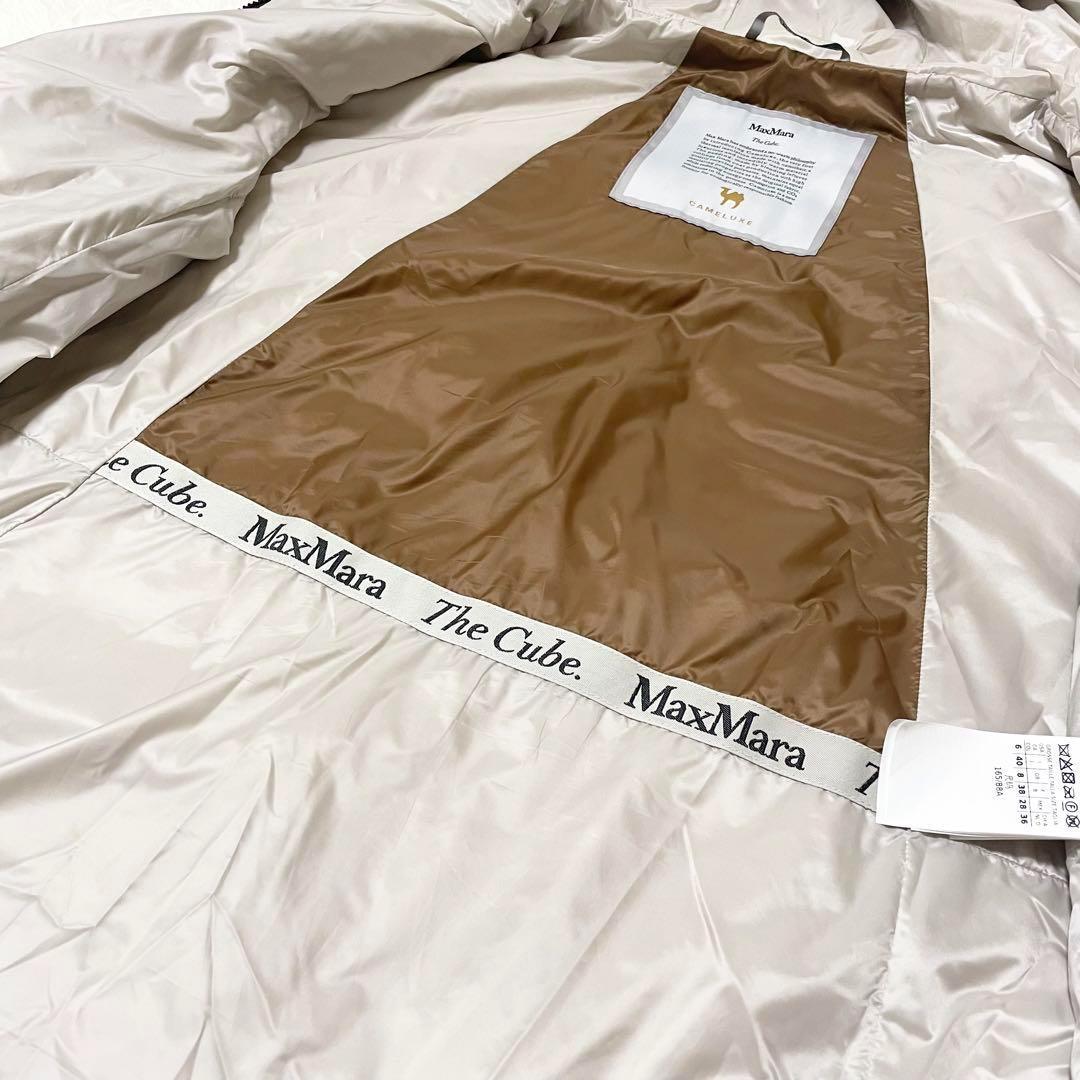 極美品✨マックスマーラ　キルティング　ロング丈　ジレ　フード　希少サイズ　40