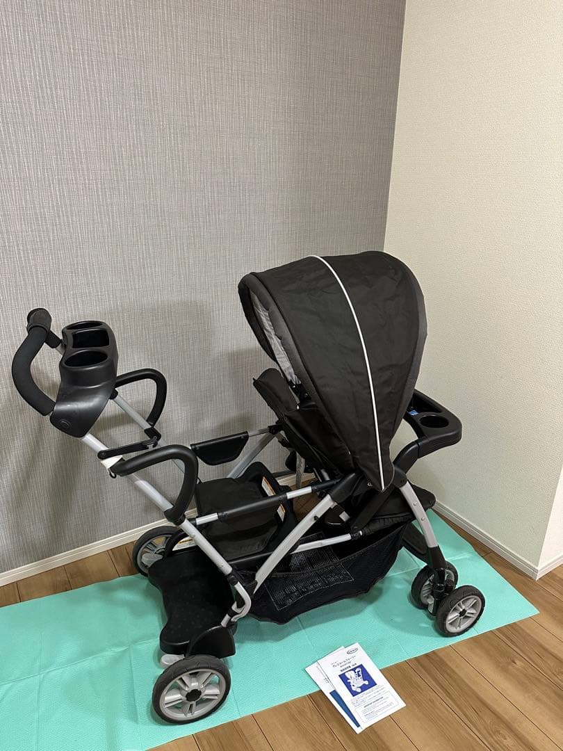 グレコ GRACO ルームフォーツー 2人乗りベビーカー 黒
