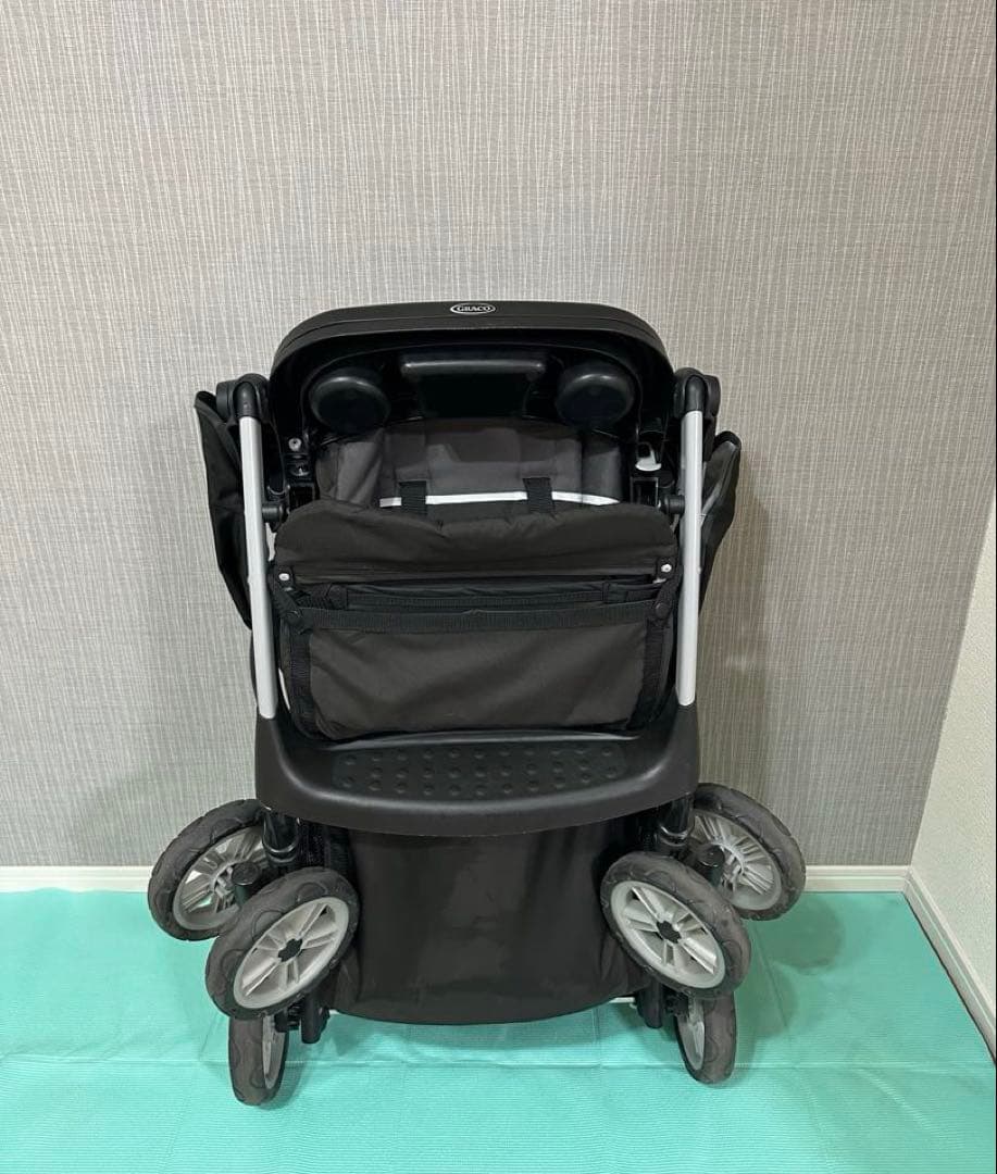 グレコ GRACO ルームフォーツー 2人乗りベビーカー 黒