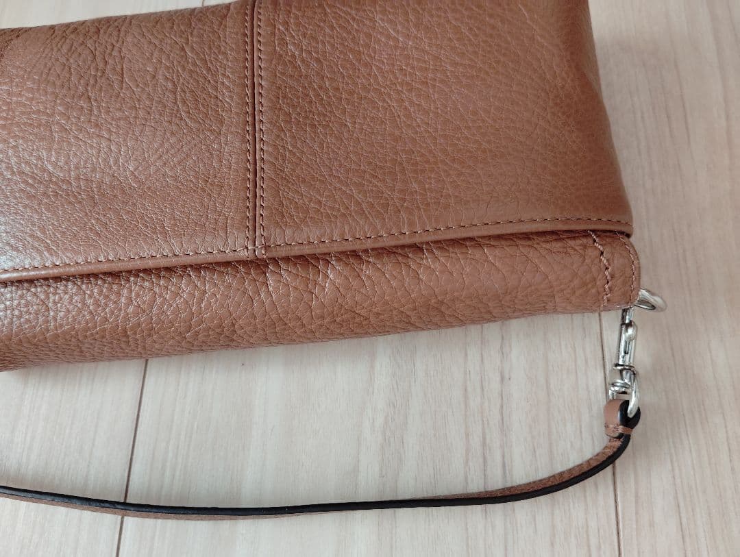 COACH　コーチ レザー　ミニバッグ　ブラウン　カード入れ