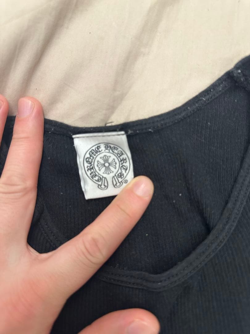 メンズ クロムハーツ タンクトップ Sサイズ(黒)