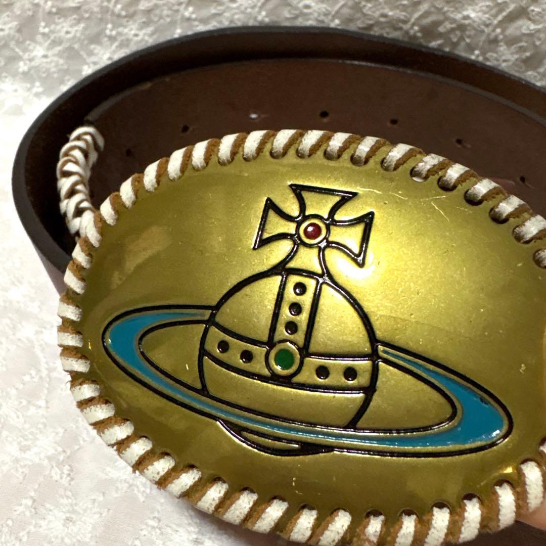 vivienne westwood ヴィヴィアン エンブレム　レザーベルト　レア