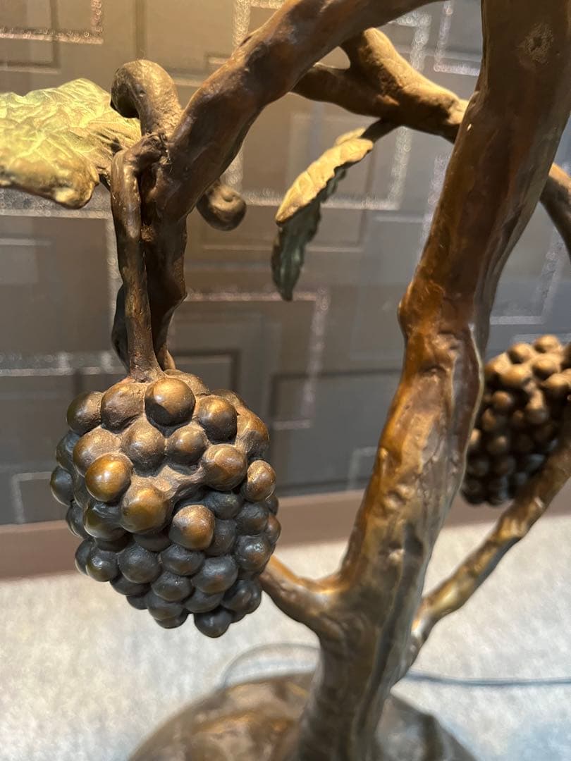 ステンドグラスランプ 大型 葡萄柄 フロアランプ アンティーク インテリア