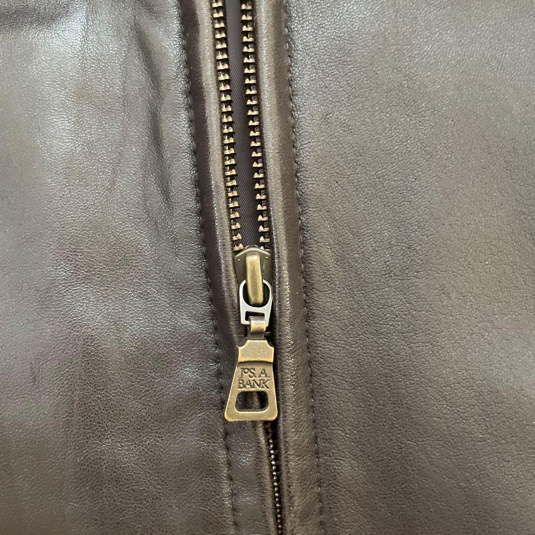 90s Jos. A. Bank ダークブラウン レザー ジャケット M