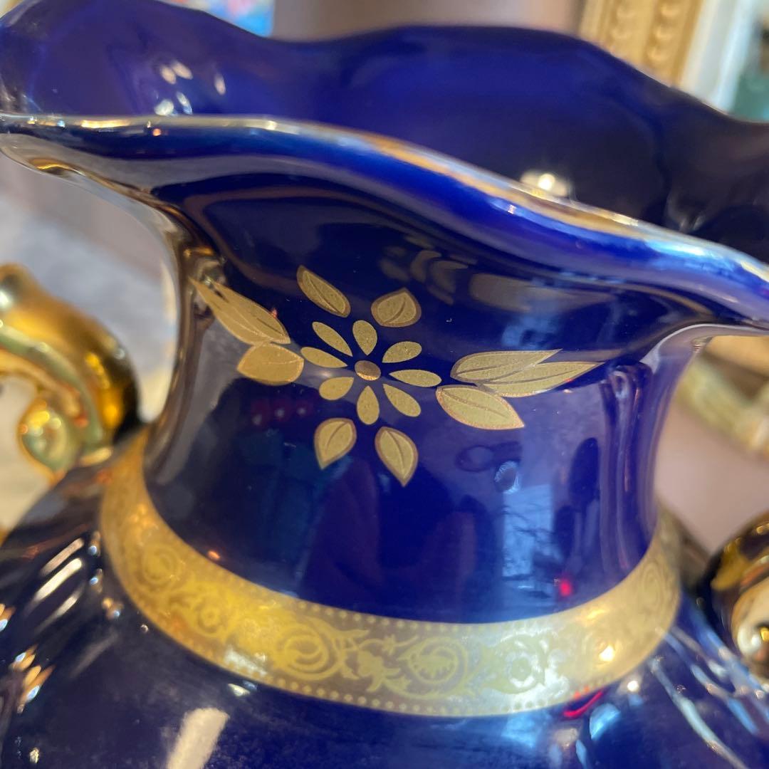 イタリア製・絵柄入りの花瓶