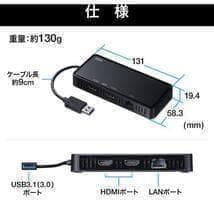 みく　USB3.1-HDMIディスプレイアダプタUSB