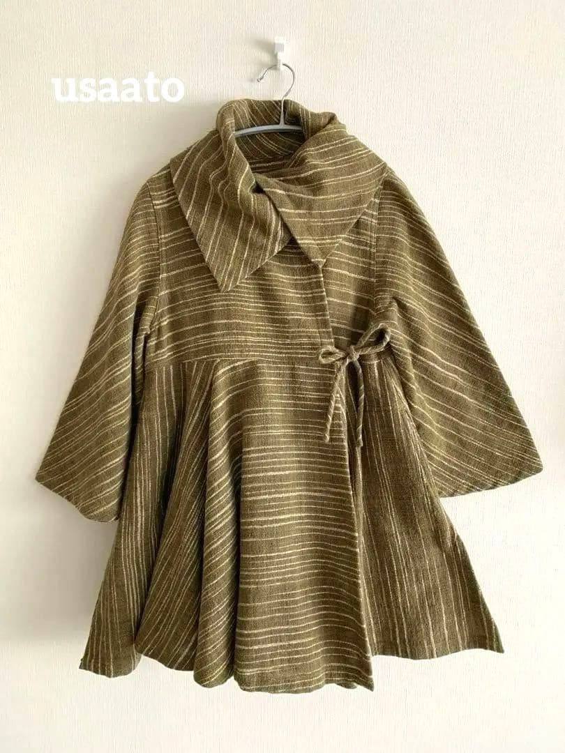 【お値下げ】うさと　うさとの服　コート usaato 手織り ウサト