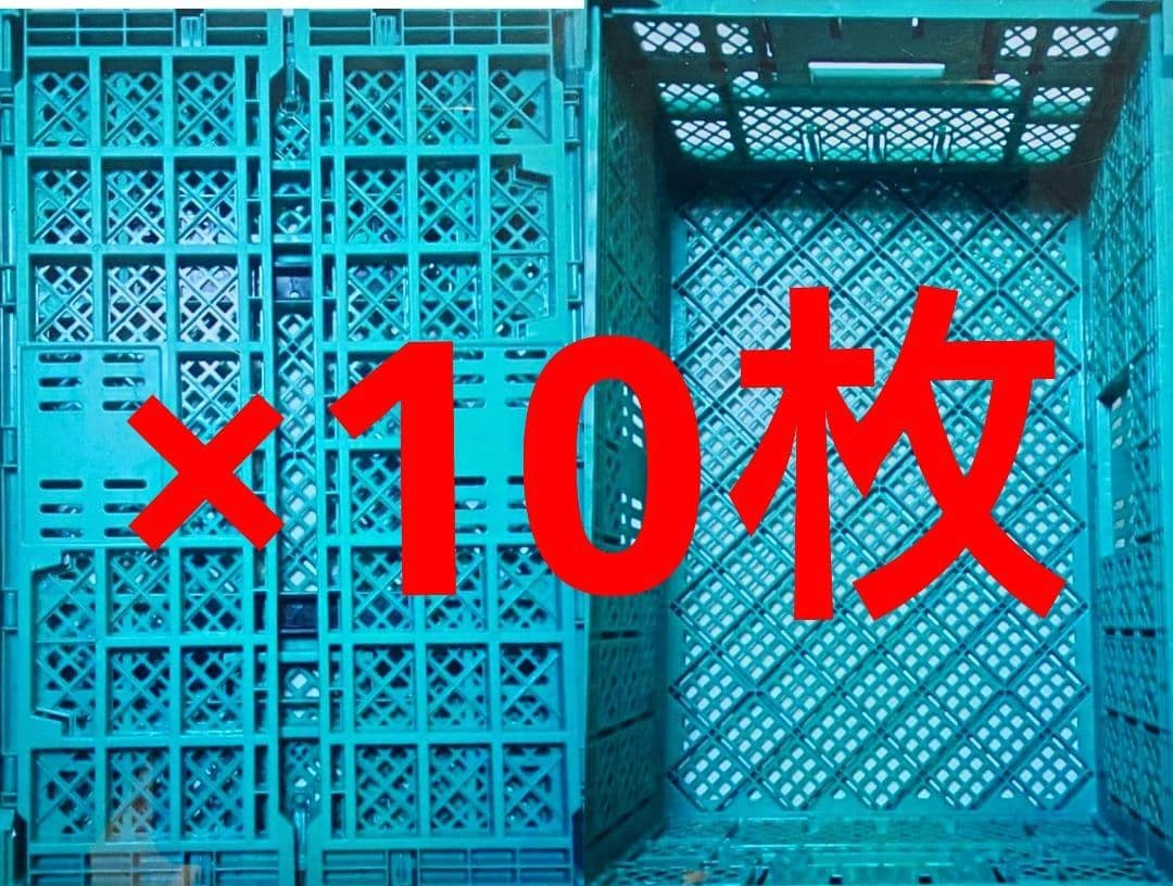 折りたたみ　コンテナ　オレコン　オリコン　×10枚