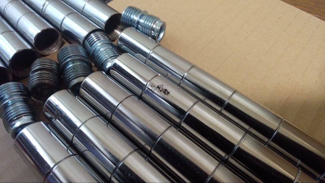 ルミナスライト　送料込み　五角形4枚板　未使用キャスター　コーナーラック