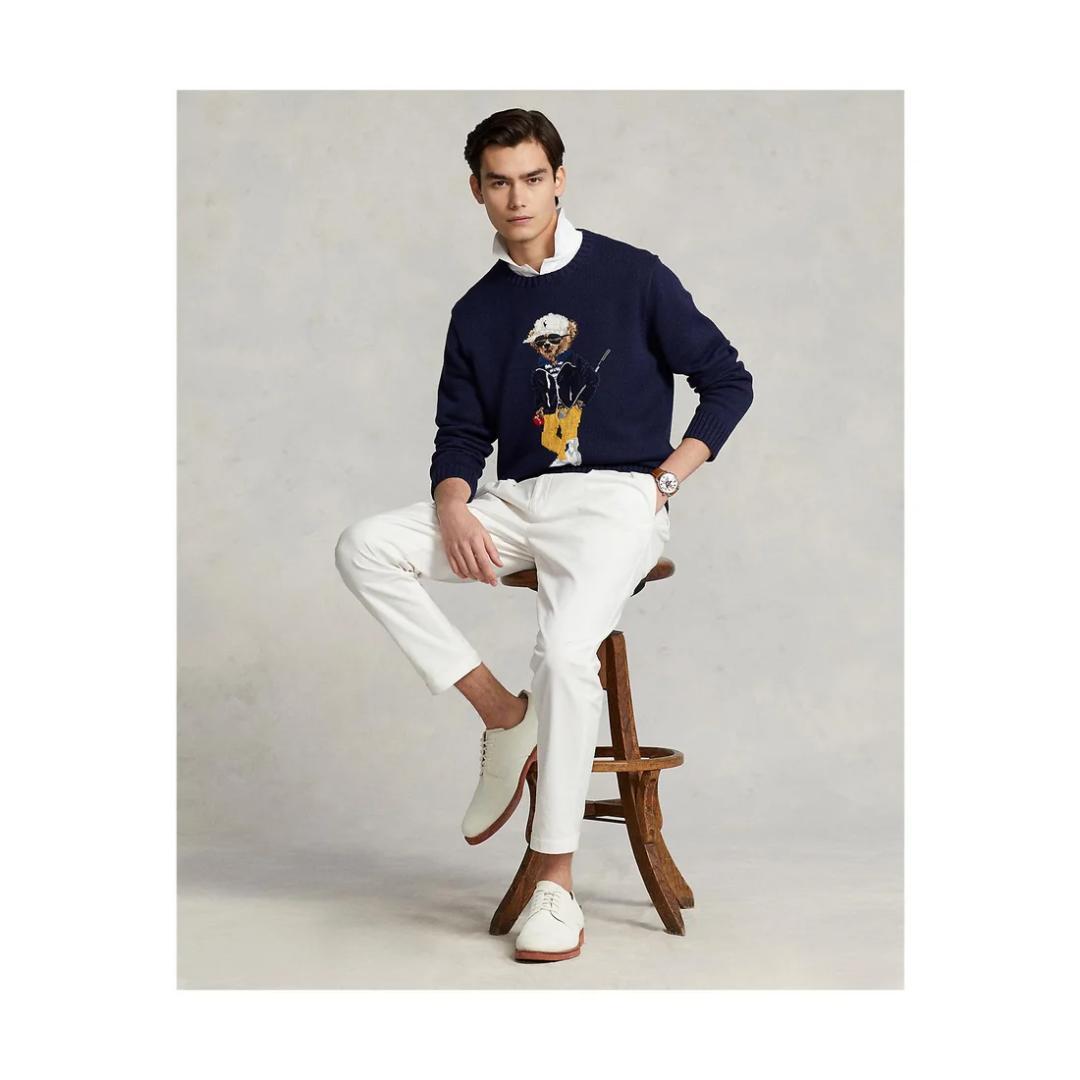 未使用 ポロベアコットンブレンドセーター XS ゴルフ RLX POLO