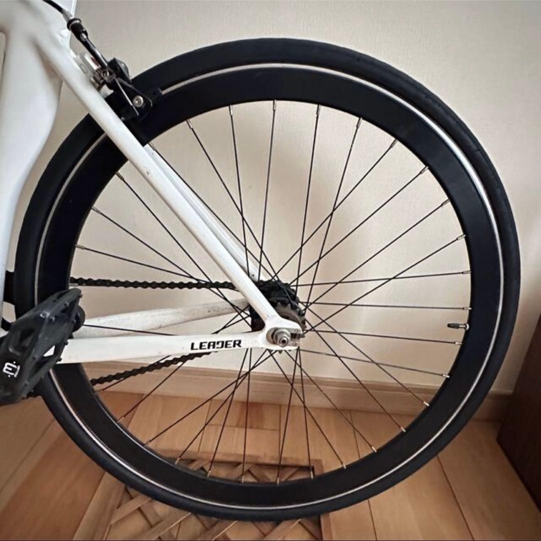 LEADER 725 ピストバイク ホワイト サイズS