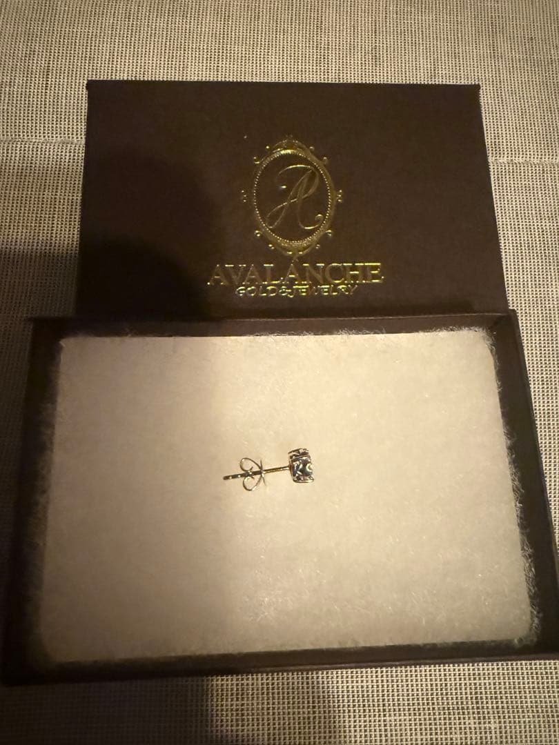 ダイヤモンド 1OK イエローゴールド ピアス 5mm