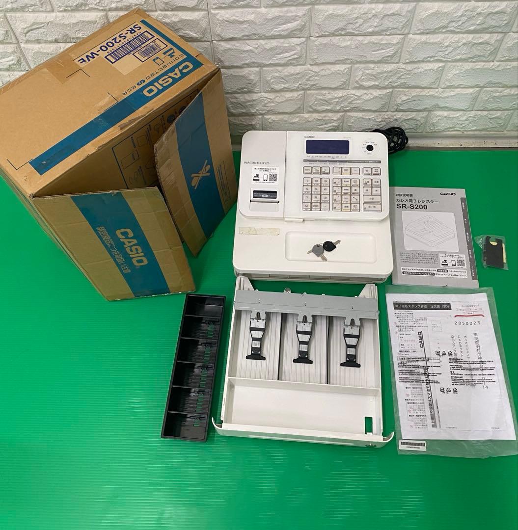 カシオ SR-S200-WE 電子レジスター、ホワイトカシオ、Bluetooth