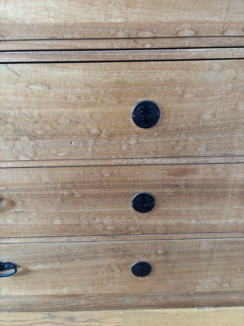 ヴィンテージ 着物箪笥 桐箪笥 ３段 傷汚れあり 昭和レトロ