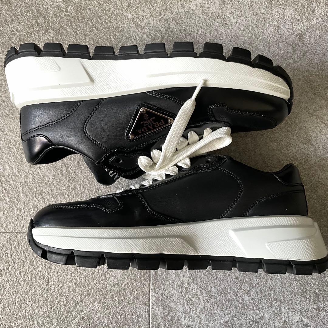 極美品★プラダ　Prax01 スニーカー　トライアングルロゴ　レディース　35