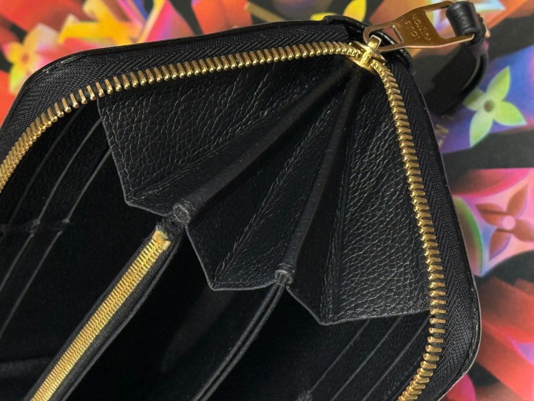良品！新型　ルイヴィトン　アンプラント　ジッピーウォレット長財布　ブラック