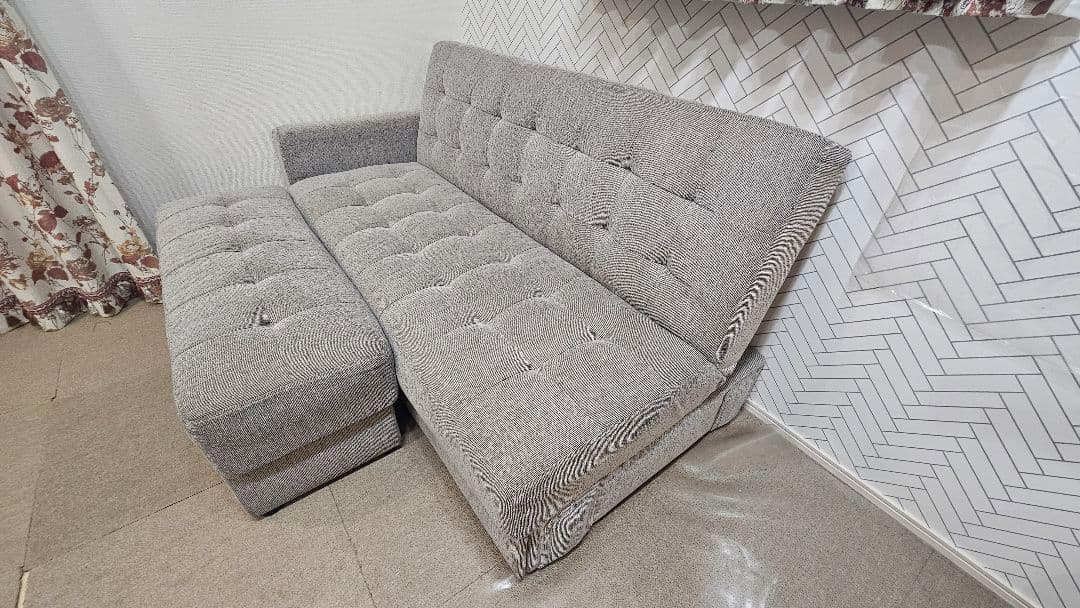 たっぷり収納付きソファーベッド(２～3人がけ、中古品)