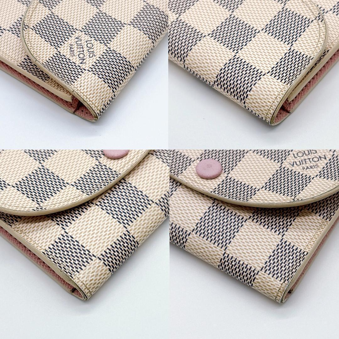 ルイヴィトン ダミエアズール ロザリ 財布 ピンク ローズバレリーヌ