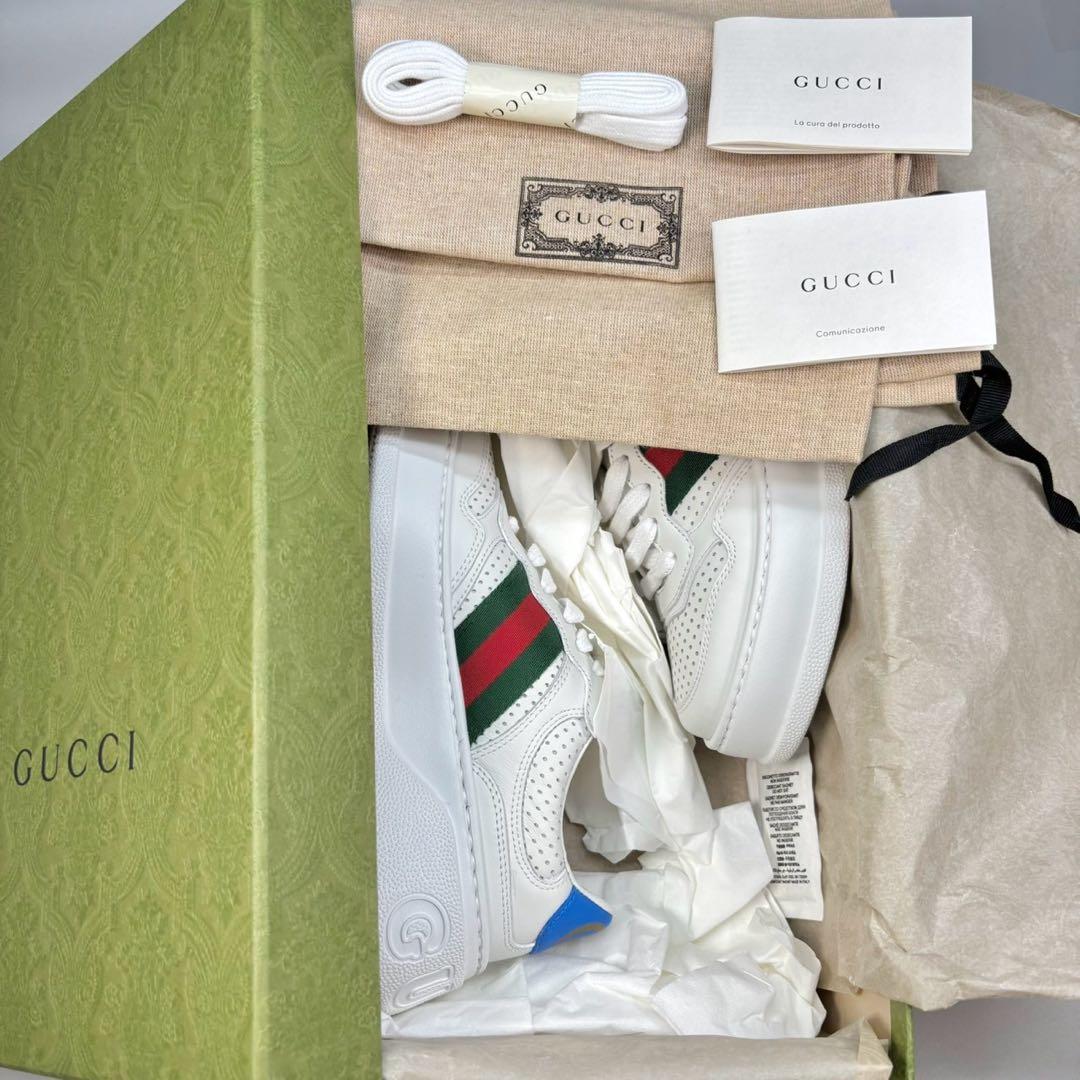 GUCCI グッチ　スニーカー　ストライプ　34 1/2