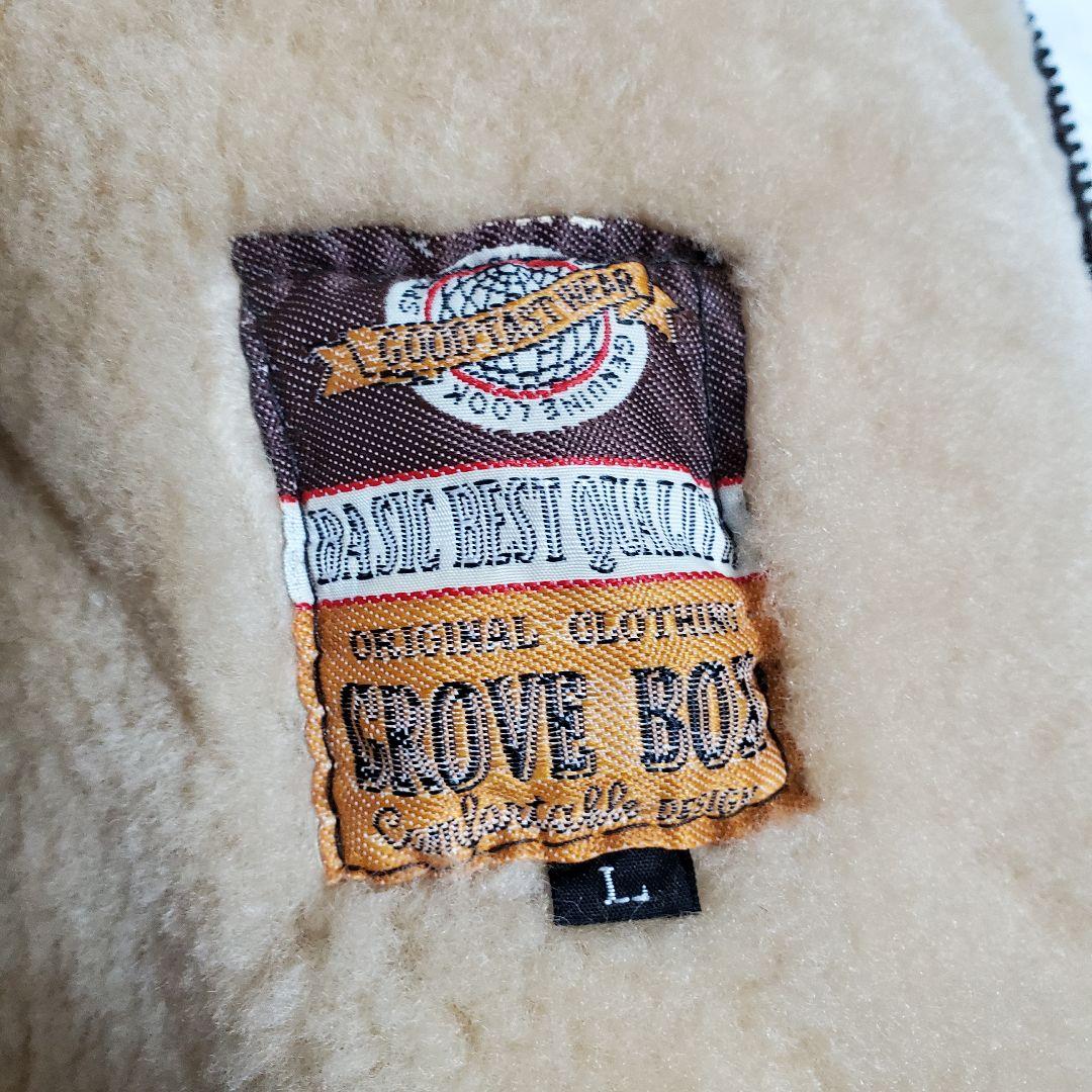 グローブボックス　リアルムートン　フライトジャケット　B-3　L